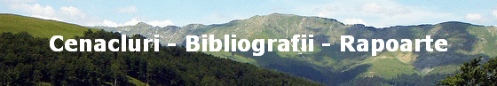Cenacluri - Bibliografii - Rapoarte